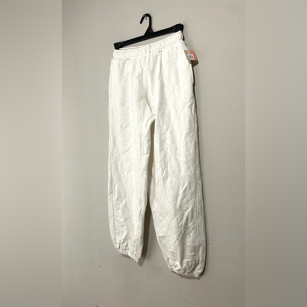 NWT Free People Movement All Star Quilted Cotton Blend Joggers‎ Size XS - Picture 3 of 9